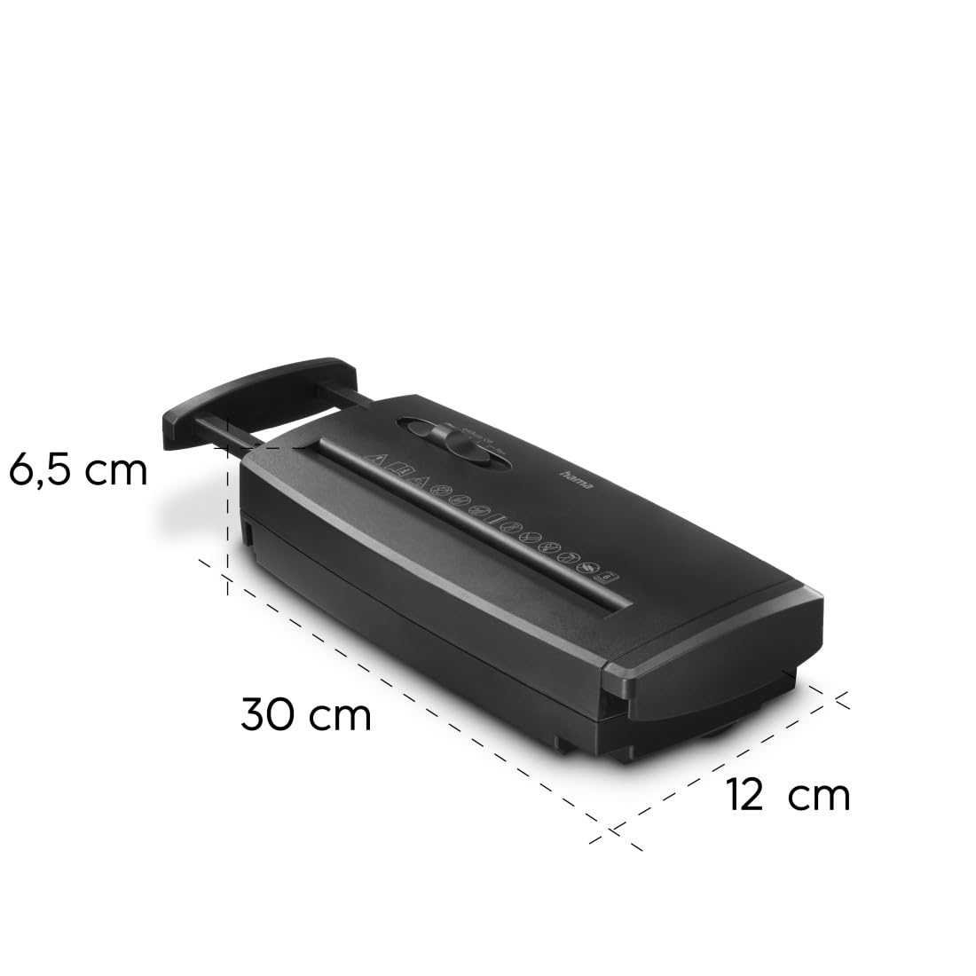 hama-classic-s60-aktenvernichter-streifenschnitt-p2-f-r-papierkorb-schwarz image 7