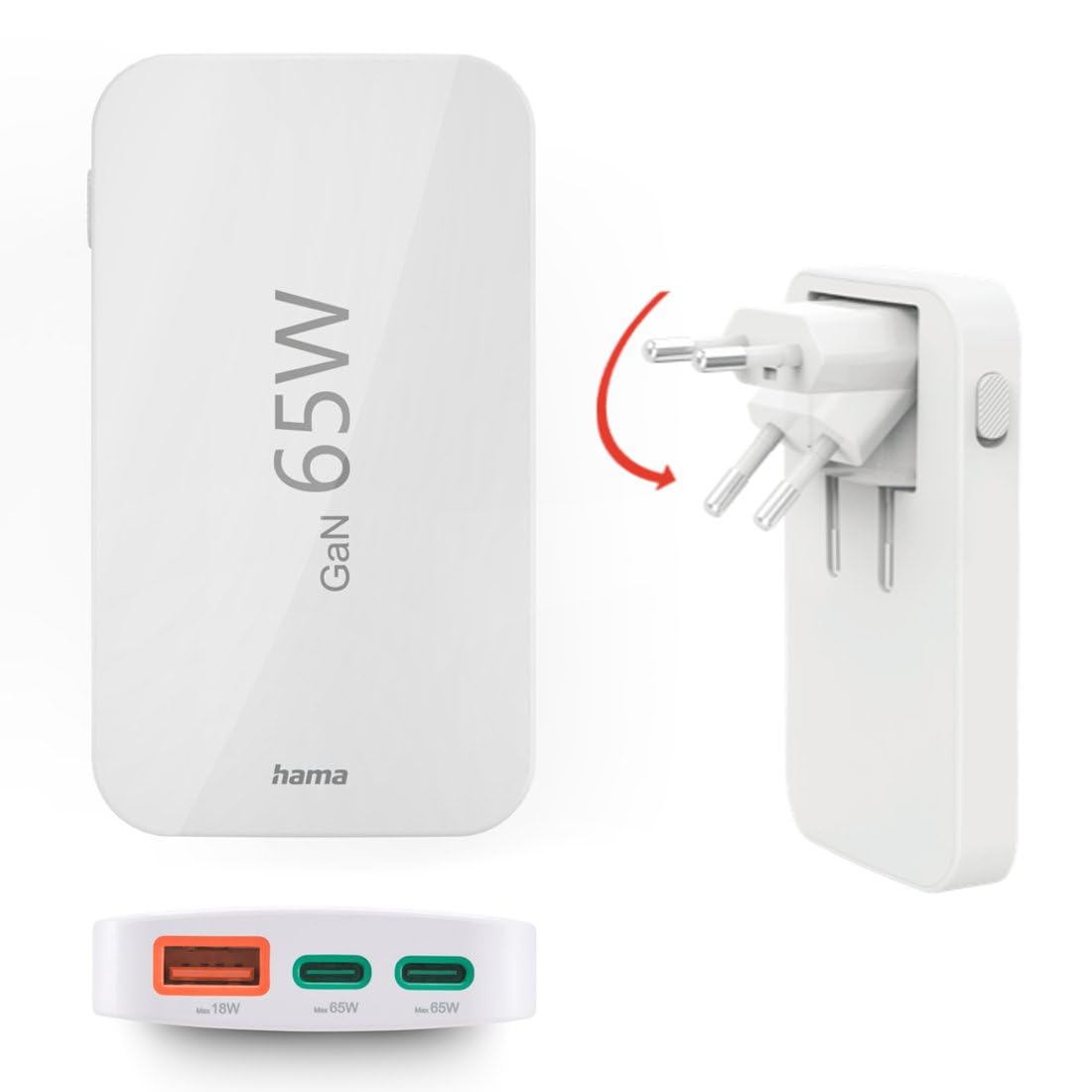 hama-usb-c-schnellladeger-t-65w-gan-mit-2x-usb-c-und-1x-usb-a image 1