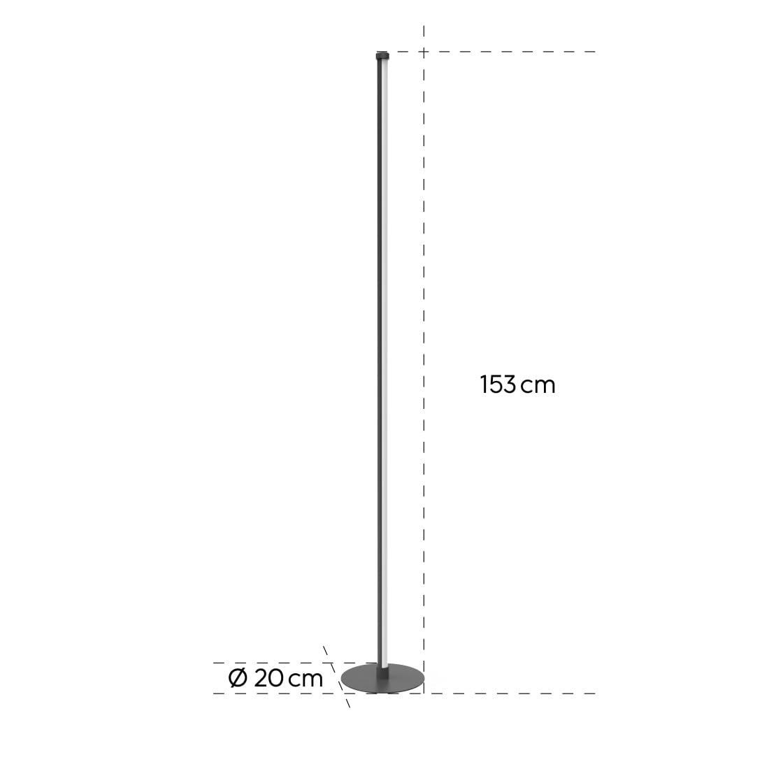 hama-smart-standleuchte-rgb-ecklampe-153-cm-mit-app-musikmodus-und-16-mio-farben image 6
