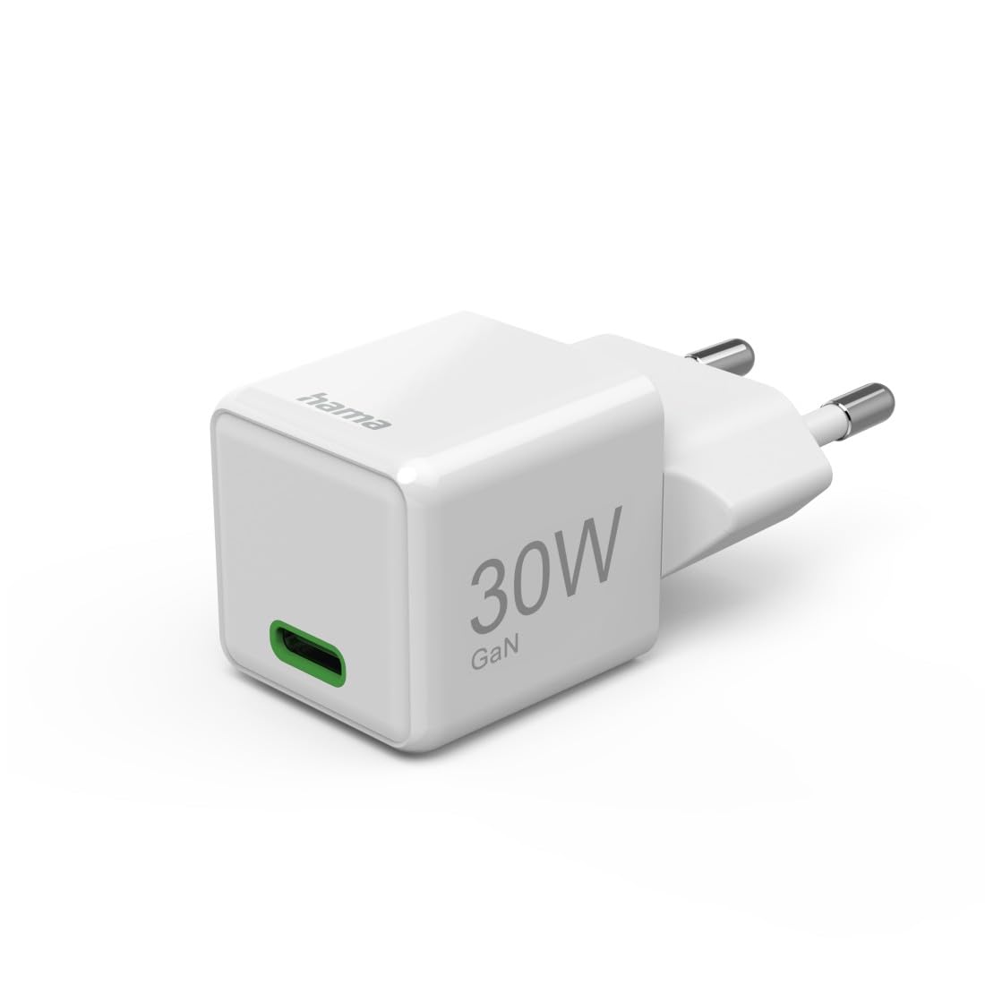 hama-schnellladeger-t-usb-c-30w-gan-charger-wei-super-mini-format image 1