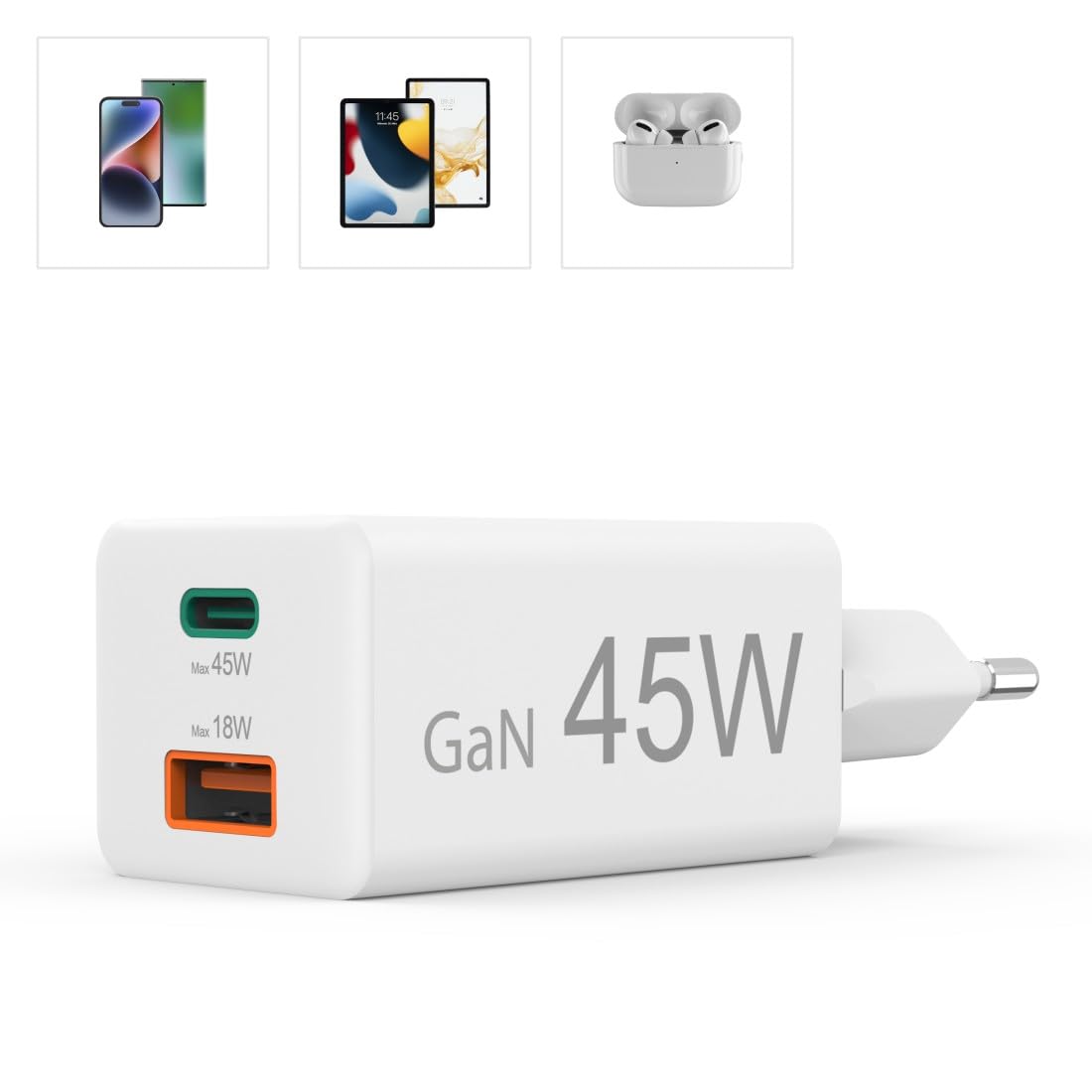 hama-45w-gan-schnellladeger-t-usb-c-usb-a-power-delivery-quick-charge-3-0-kompak image 6