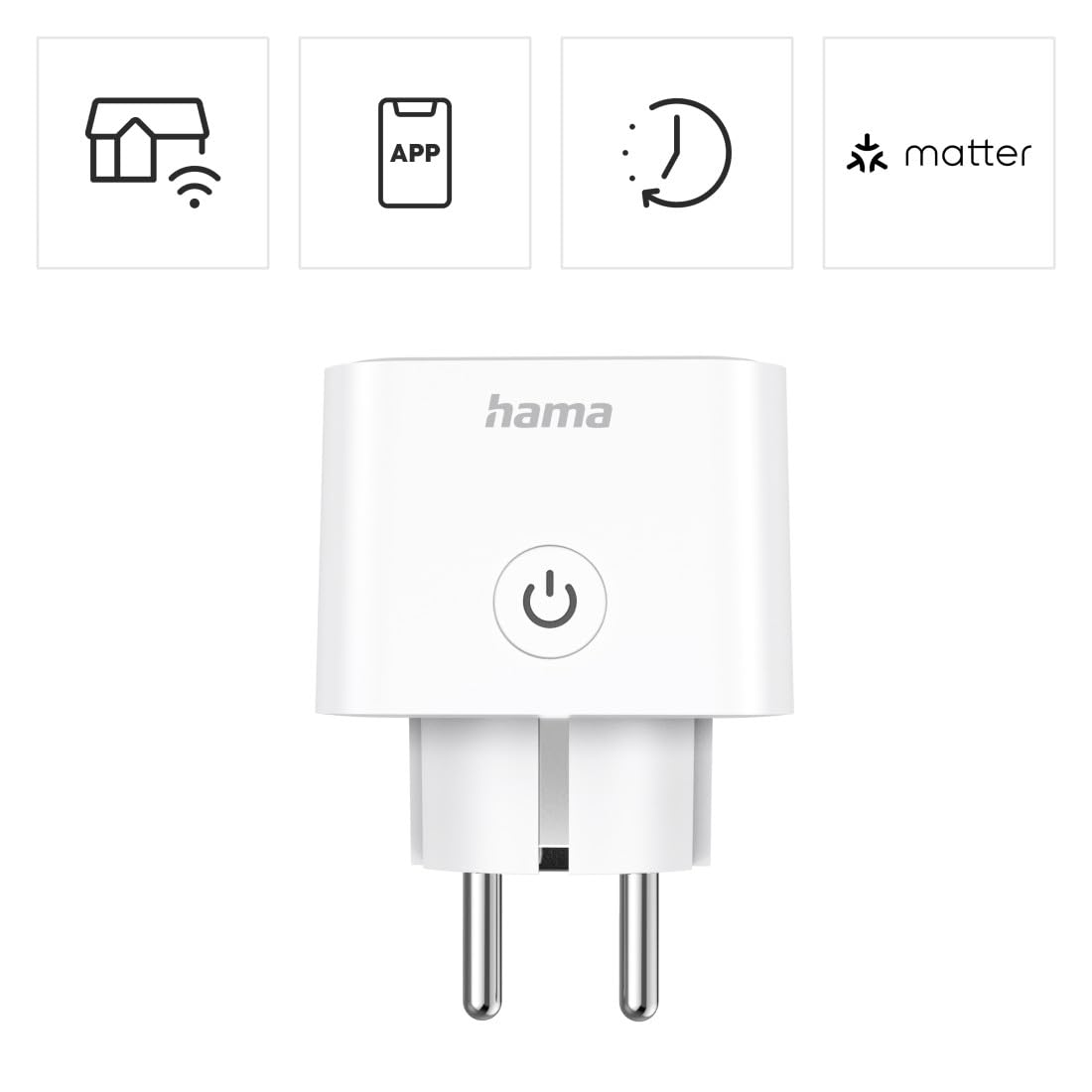 hama-wlan-steckdose-matter-smart-home-steckdose-mit-strommessung-3680-w-f-r-outd image 2