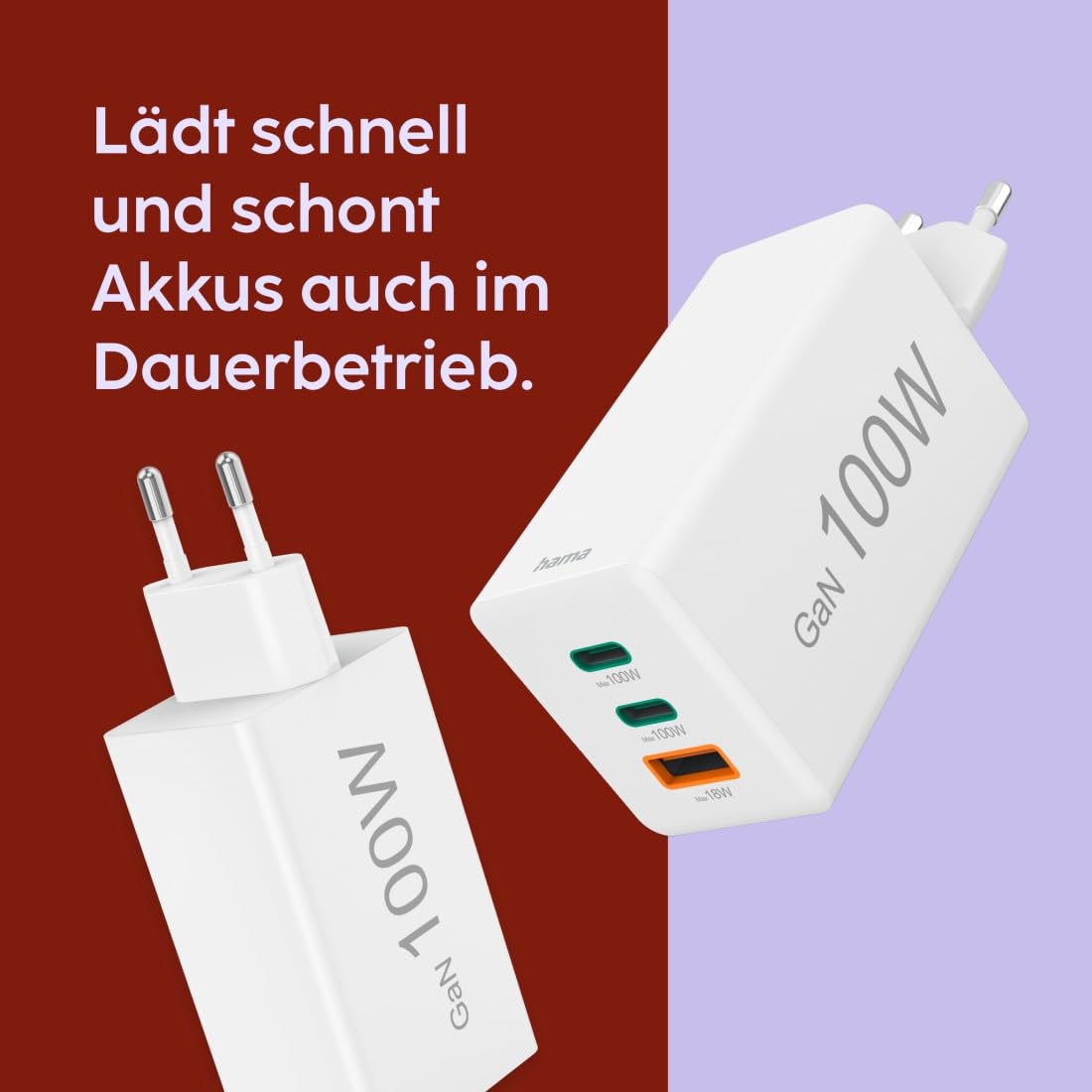 hama-usb-schnellladeger-t-100w-gan-2x-usb-c-1x-usb-a-power-delivery-quick-charge image 5