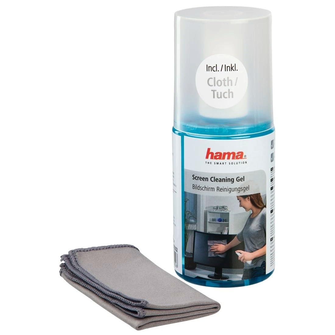hama-bildschirmreiniger-set-mit-mikrofasertuch-reinigungsgel-200-ml image 1