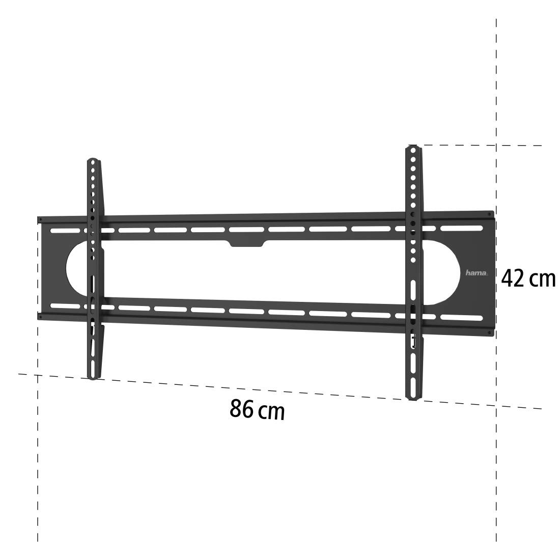 hama-tv-wandhalterung-flach-starr-37-90-zoll-vesa-bis-800x400-bis-100-kg image 5