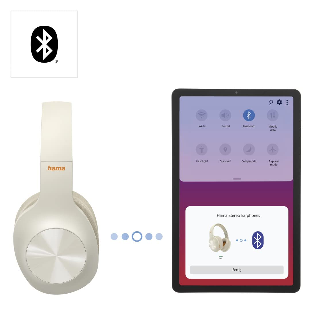 hama-bluetooth-over-ear-kopfh-rer-faltbar-38h-akku-multipoint-beige image 4