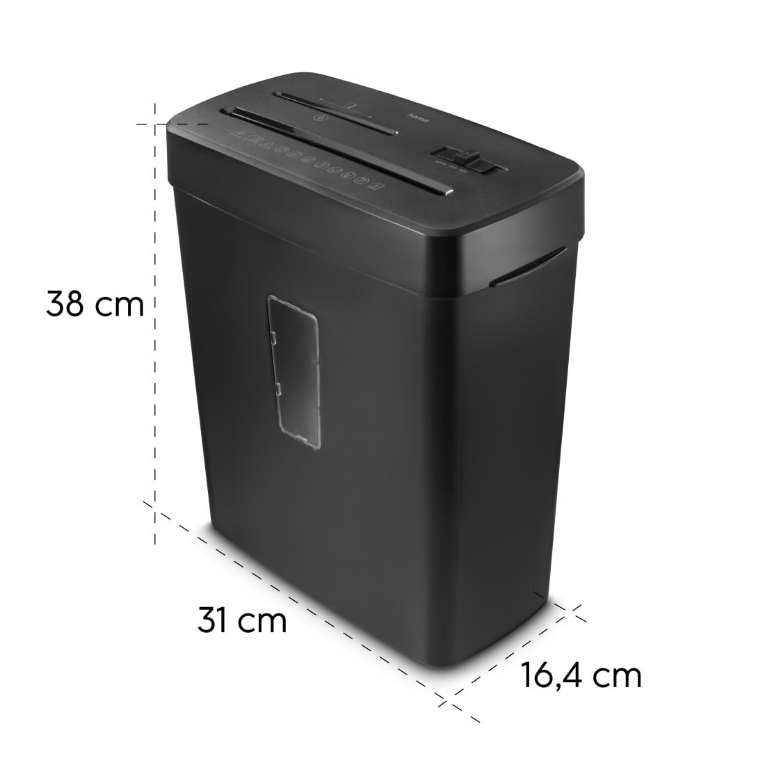 hama-aktenvernichter-prime-m50cd-b-p5-t2-e2-o1-mikroschnitt-dsgvo-konform-13l image 7