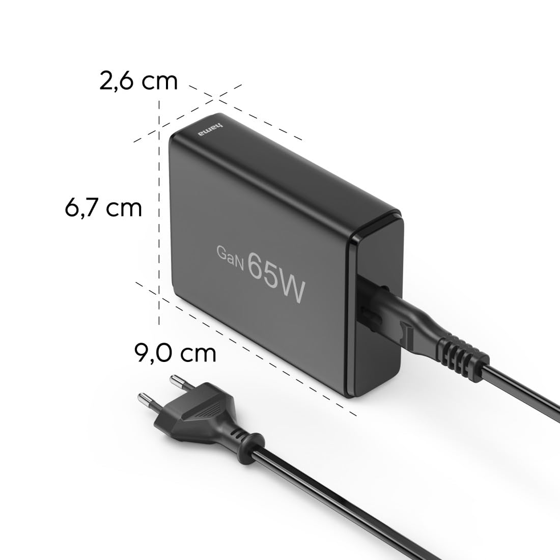 hama-65w-gan-usb-c-ladestation-4-fach-2x-usb-c-pd-2x-usb-a-qc-schwarz-schnelllad image 5