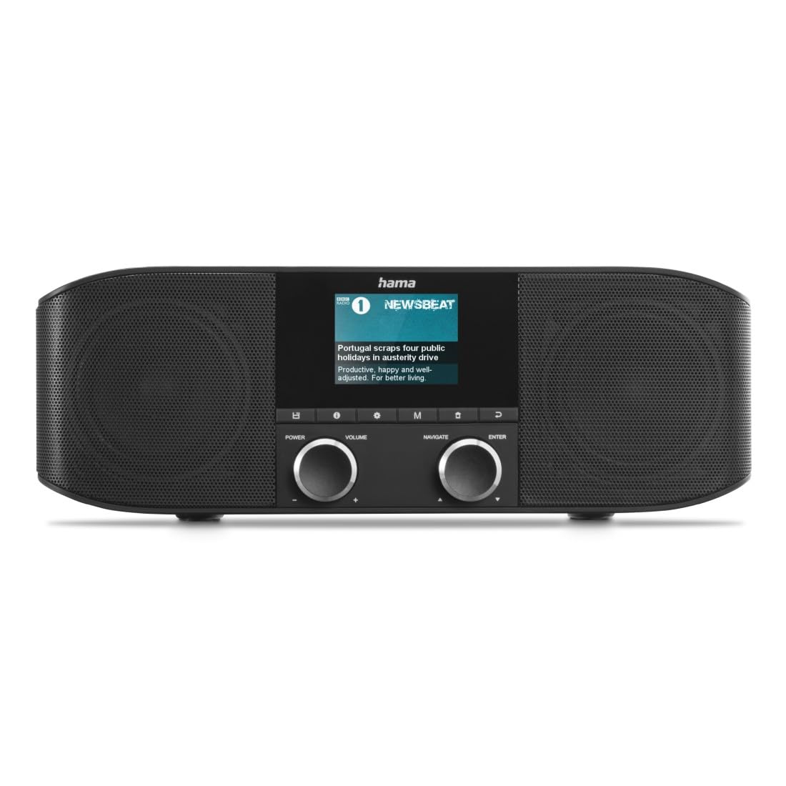 hama-dab-radio-dr1410bt-mit-bluetooth-digitalradio-wecker-farbdisplay-schwarz image 1
