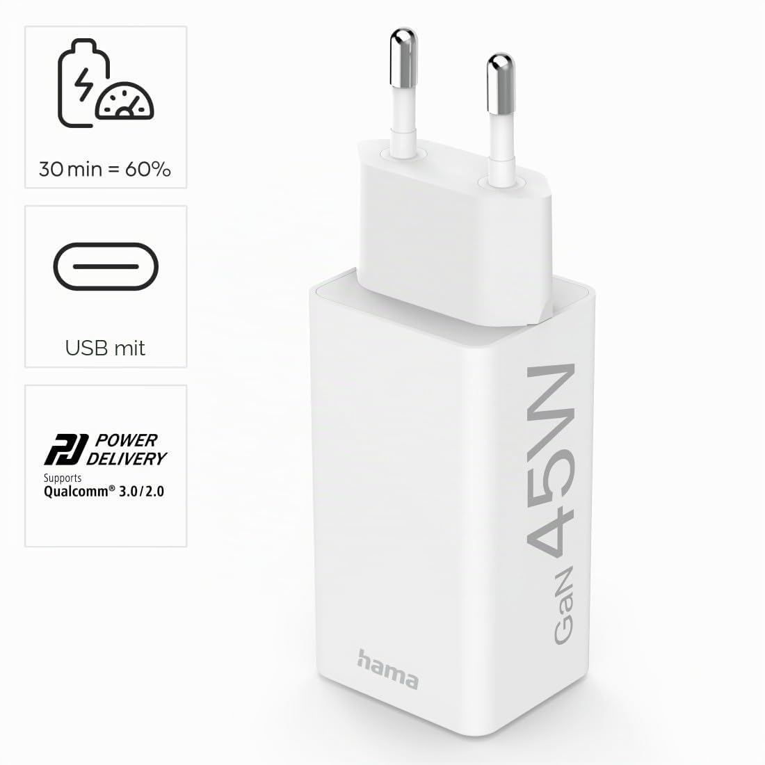 hama-gan-45w-usb-c-schnellladeger-t-mit-power-delivery-qualcomm-quick-charge-3-0 image 4