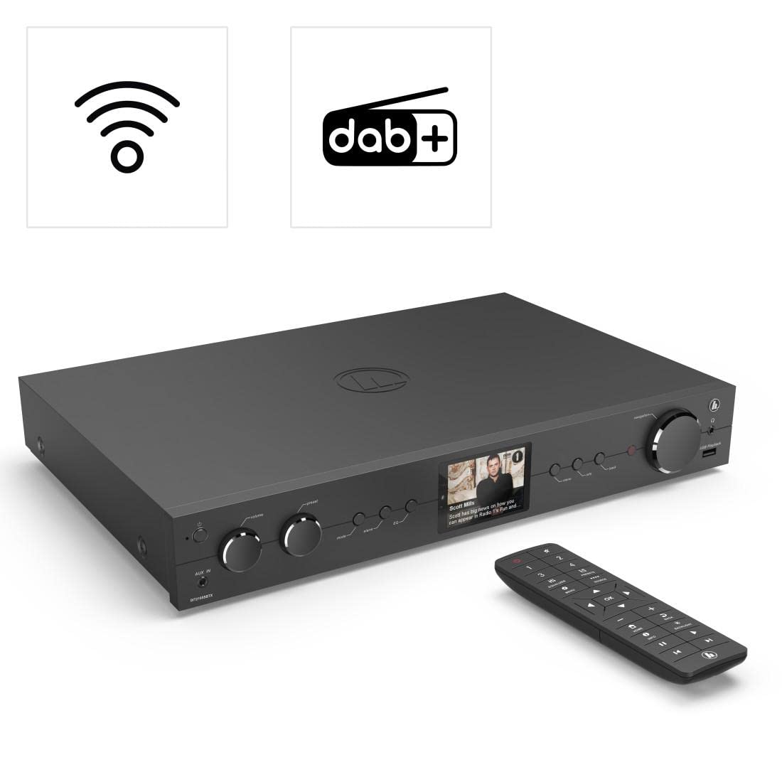 hama-dit2105sbtx-dab-hifi-tuner-internetradio-bluetooth-spotify-amazon-music-sch image 2
