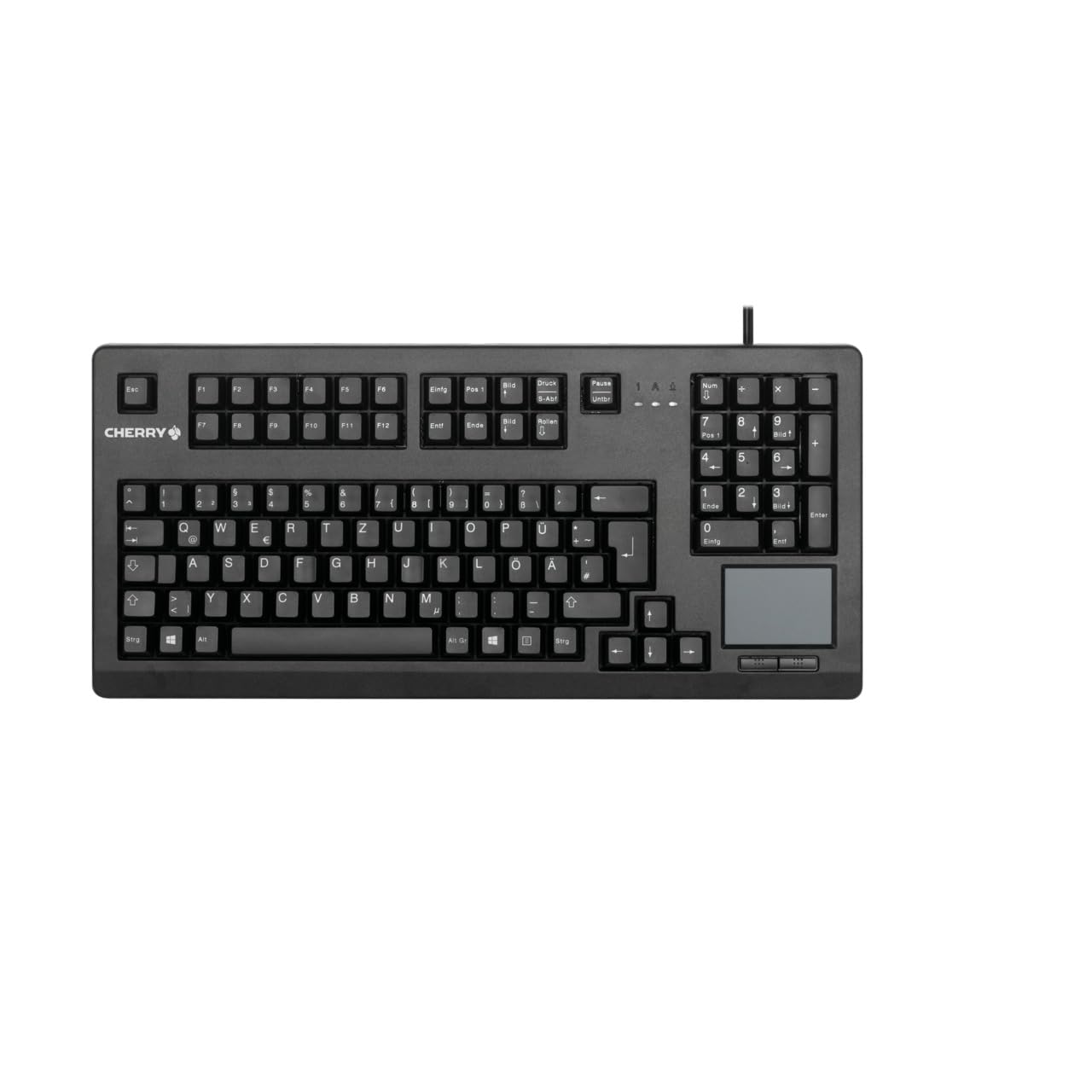 cherry-g80-11900-kompakte-mechanische-tastatur-deutsch-qwertz-mit-touchpad-2-mau image 1