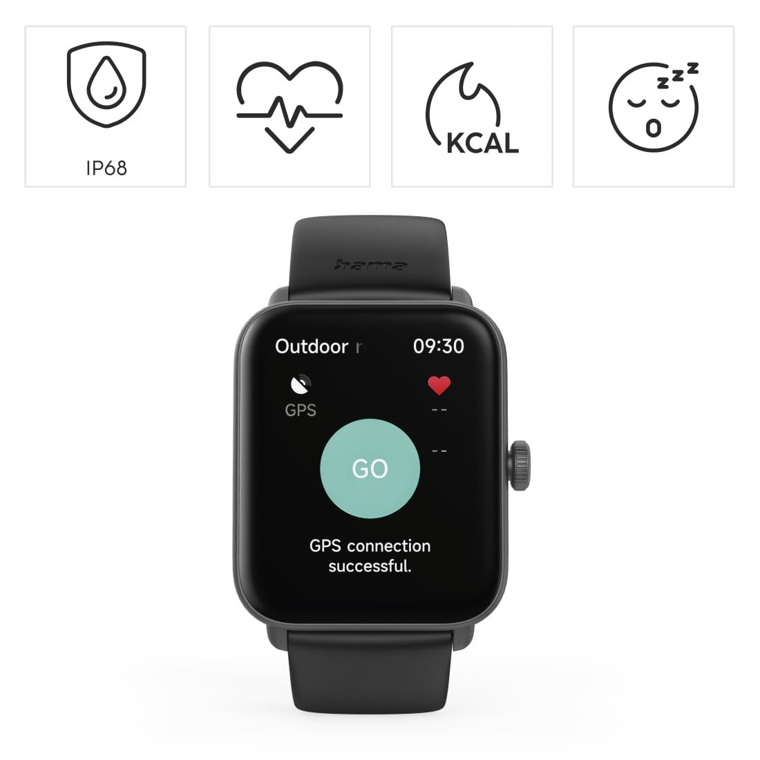 hama-smartwatch-6010-1-65-farbdisplay-telefonfunktion-gps-ip68-100-sportmodi-sch image 2
