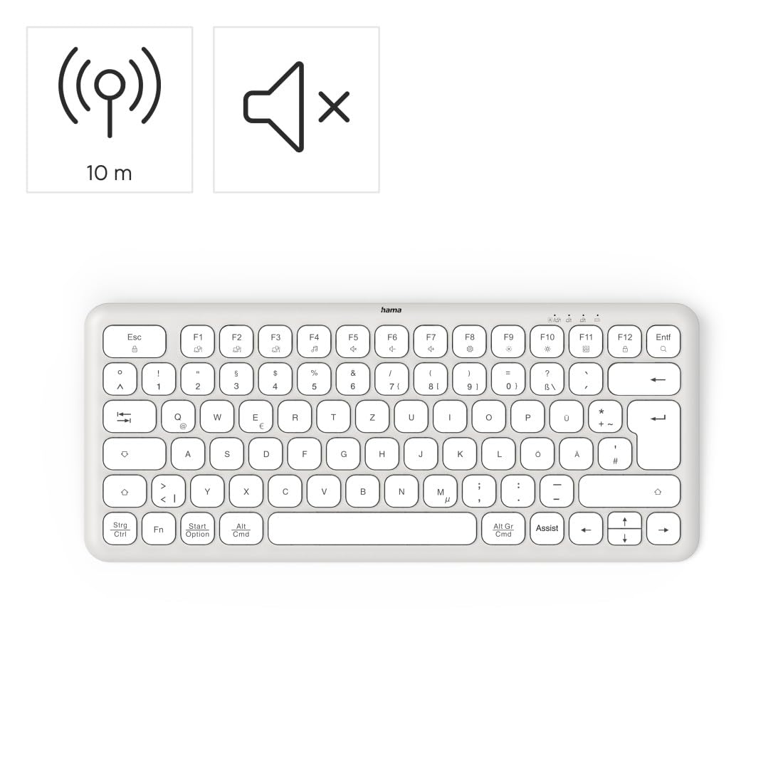 hama-wk-500-kabellose-multi-device-tastatur-funk-bluetooth-75-ki-assistent image 2