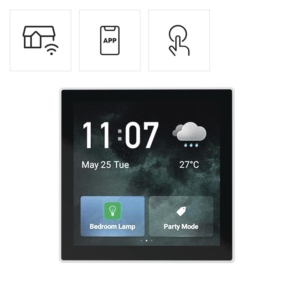 hama-smart-home-zentrale-mit-4-zoll-touchscreen-display-zigbee-3-0-gateway-wei-f image 2