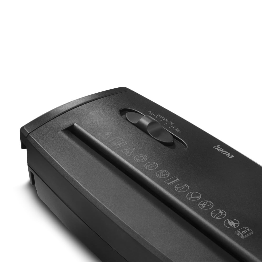 hama-classic-s60-aktenvernichter-streifenschnitt-p2-f-r-papierkorb-schwarz image 6