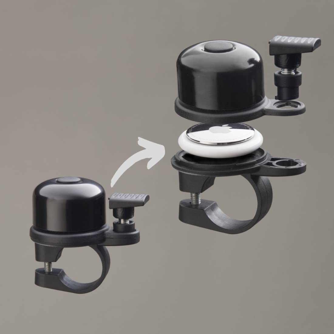 hama-airbell-fahrradklingel-f-r-apple-airtag-diebstahlschutz-85db-2-2cm-schwarz image 3