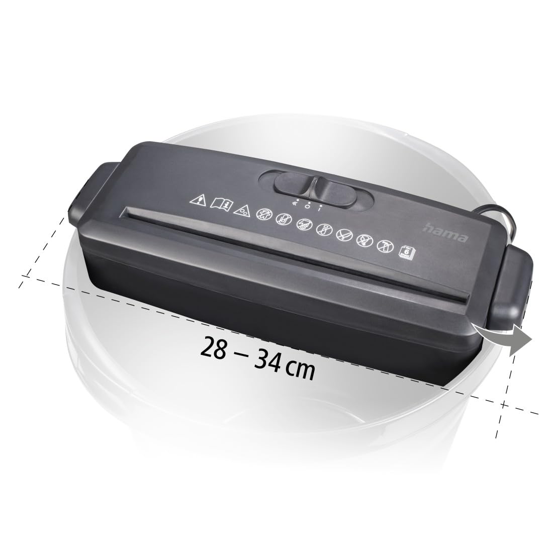hama-aktenvernichter-mini-s6-streifenschnitt-8mm-f-r-6-blatt-aufsatz-f-r-papierk image 5