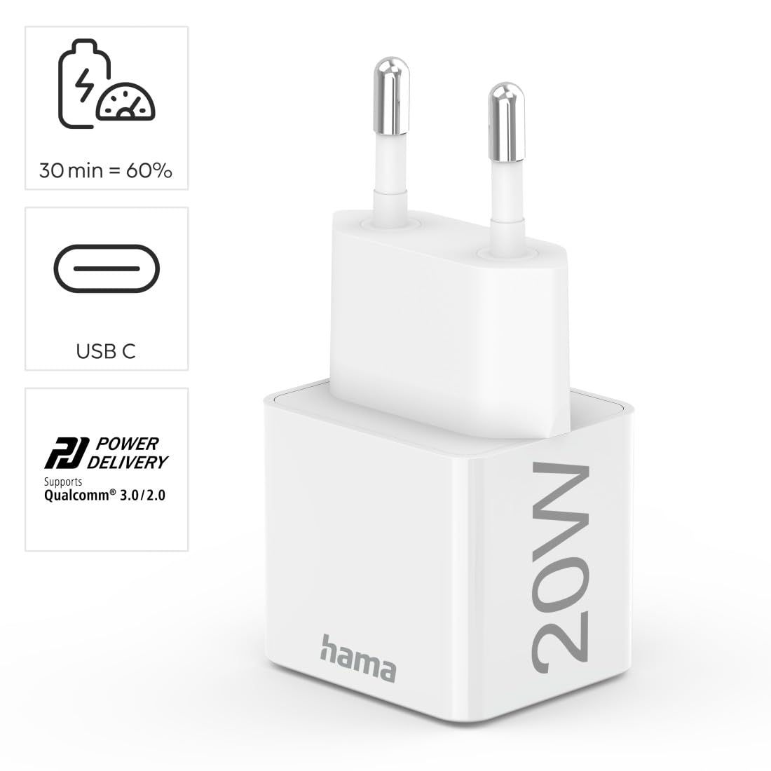 hama-schnellladeger-t-20w-mit-lightning-kabel-1m-mfi-zertifiziert-power-delivery image 2