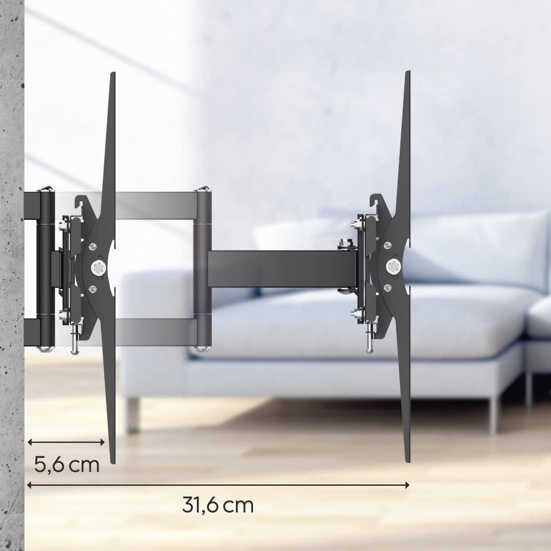 hama-tv-wandhalterung-schwenkbar-neigbar-19-48-zoll-vesa-200x200 image 5