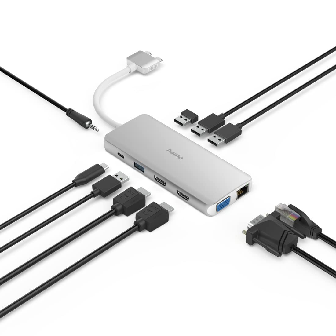 hama-connect2mac-usb-c-docking-station-12-in-2-f-r-macbook-pro-air-2x-hdmi-vga-u image 3