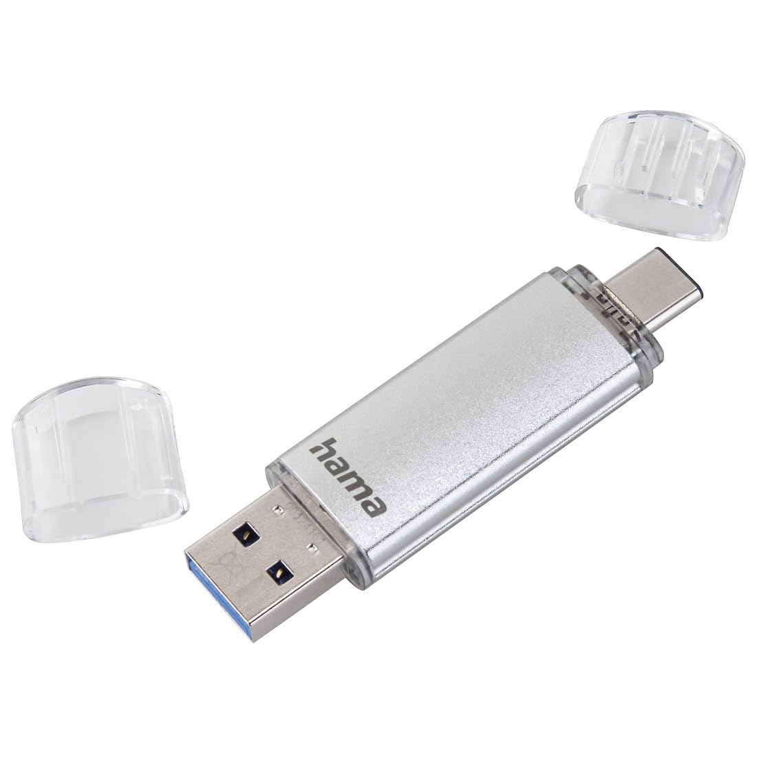hama-64gb-usb-3-2-gen-1-type-c-stick-2-in-1-usb-c-und-usb-a-otg-silber image 2