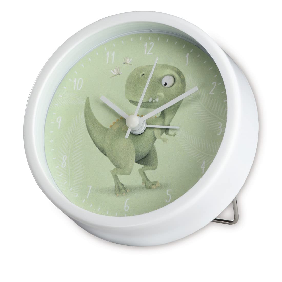 hama-happy-dino-kinder-wanduhr-25-cm-gr-n-lautlose-analoge-lernuhr image 6