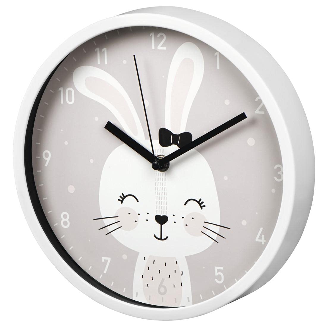 hama-kinder-wanduhr-lovely-bunny-ohne-ticken-25-cm-lernuhr-mit-hasen-motiv-f-rs- image 2