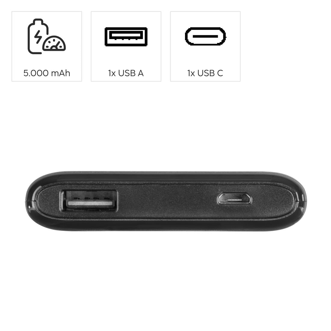 hama-powerbank-slim-5hd-5000mah-externer-akku-schwarz image 2
