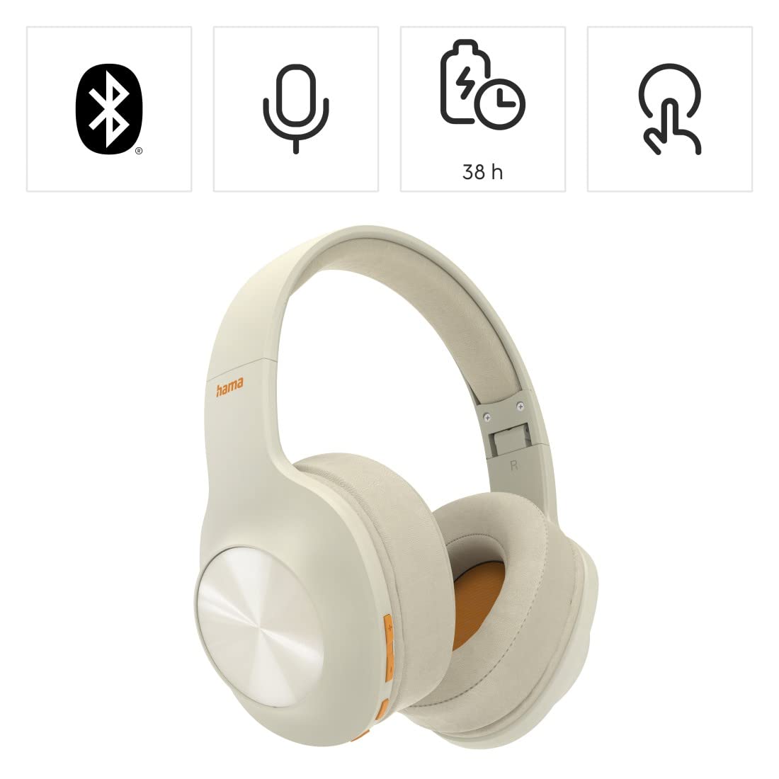 hama-bluetooth-over-ear-kopfh-rer-faltbar-38h-akku-multipoint-beige image 2