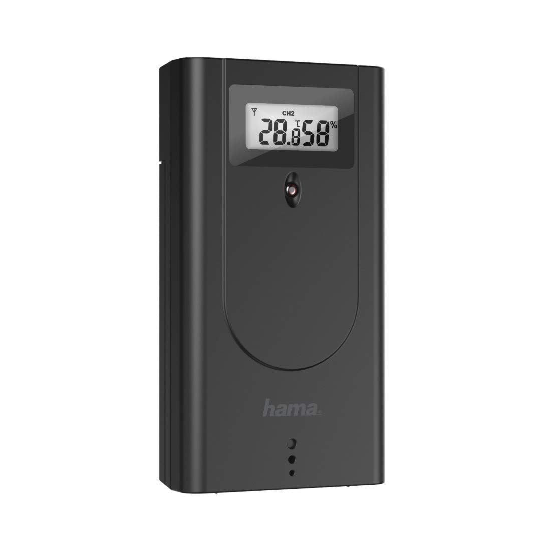 hama-funk-wetterstation-mit-au-ensensor-wettervorhersage-dcf-xxl-display-schwarz image 3