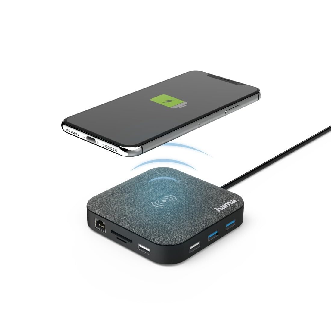 hama-usb-c-hub-12-in-1-connect2qicharge-mit-4k-hdmi-gigabit-ethernet-4x-usb-a-us image 3