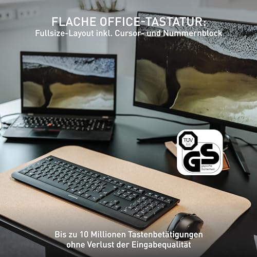 cherry-kw-3000-kabellose-office-tastatur-deutsch-qwertz-wei-grau image 8