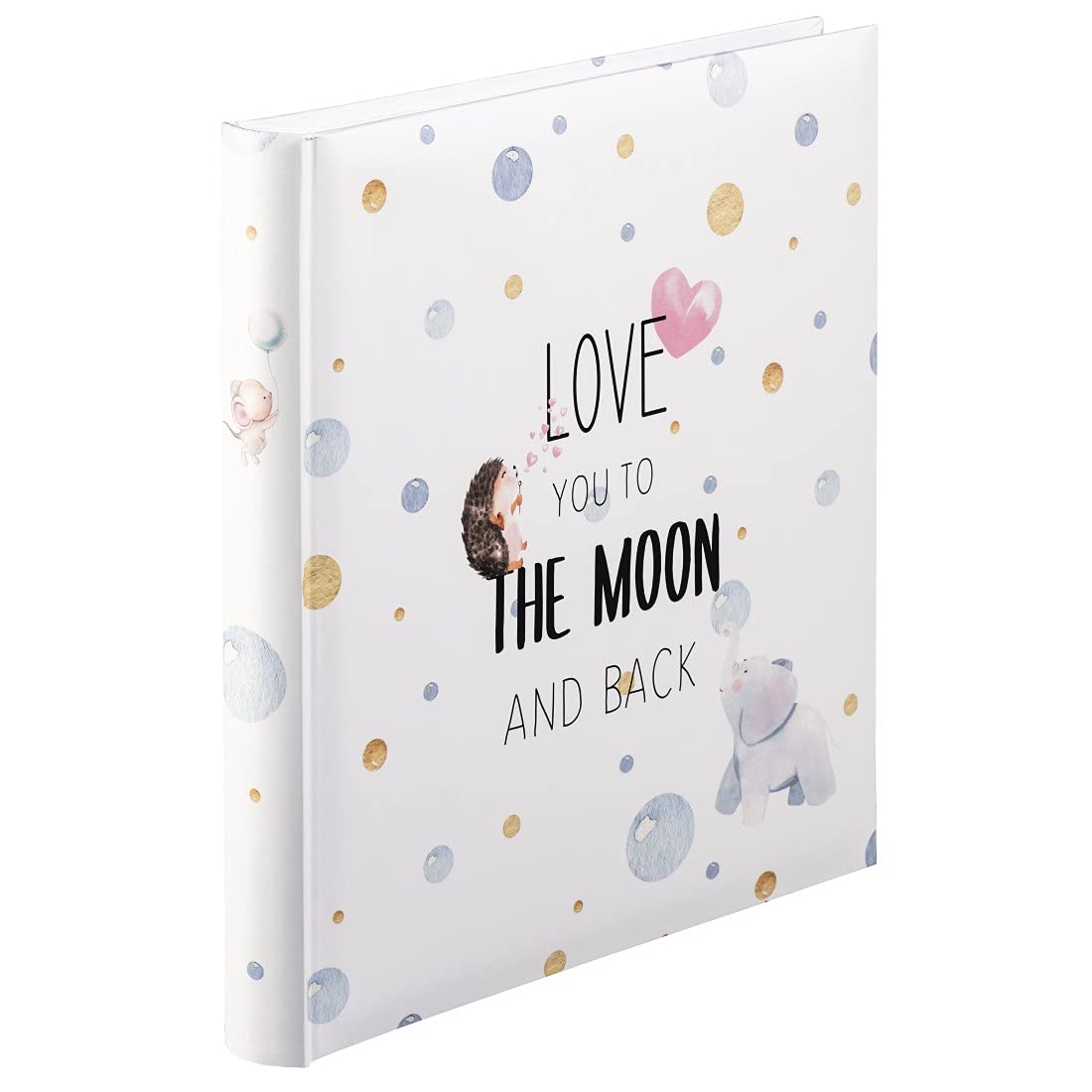 hama-babyalbum-to-the-moon-fotoalbum-mit-60-seiten-240-fotos-29x32-cm-wei image 1