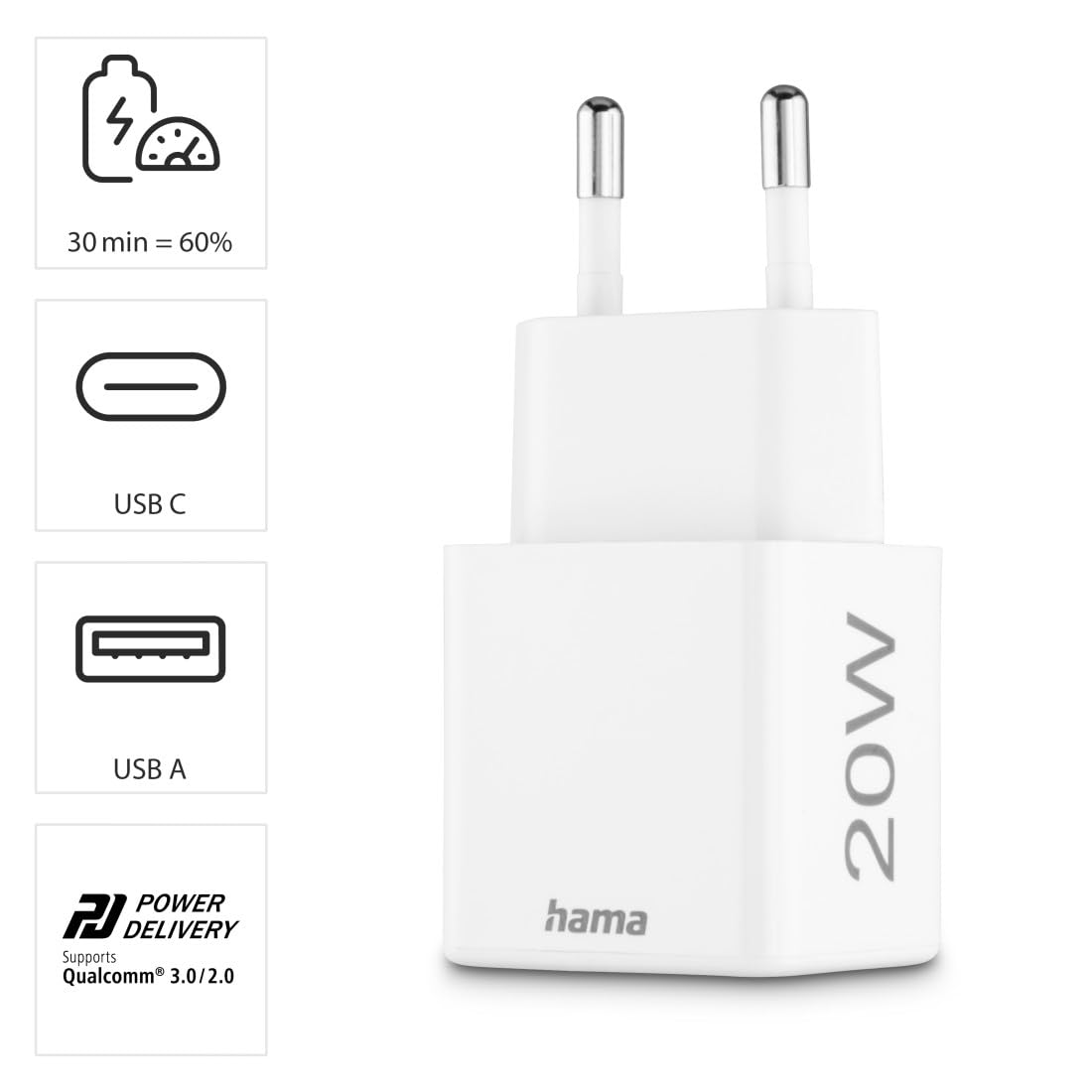 hama-20w-usb-c-schnellladeger-t-mit-power-delivery-und-quick-charge-3-0-2x-usb-c image 4
