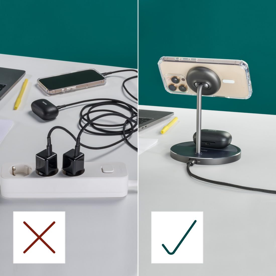 hama-3in1-qi2-ladestation-15-w-mit-magsafe-kompatibilit-t-und-apple-watch-ladefu image 5
