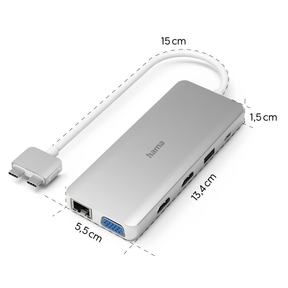 hama-connect2mac-usb-c-docking-station-12-in-2-f-r-macbook-pro-air-2x-hdmi-vga-u image 6