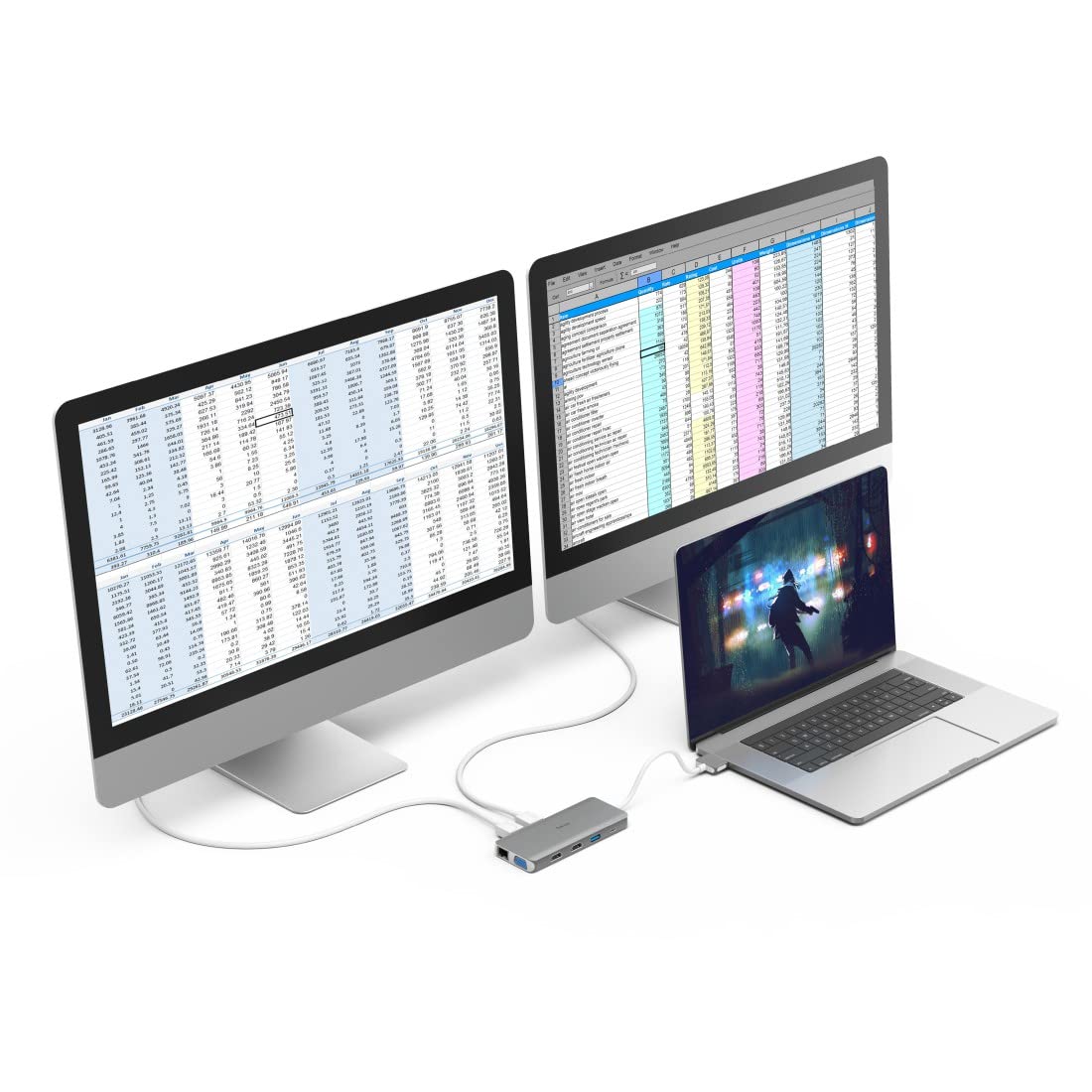 hama-connect2mac-usb-c-docking-station-12-in-2-f-r-macbook-pro-air-2x-hdmi-vga-u image 4