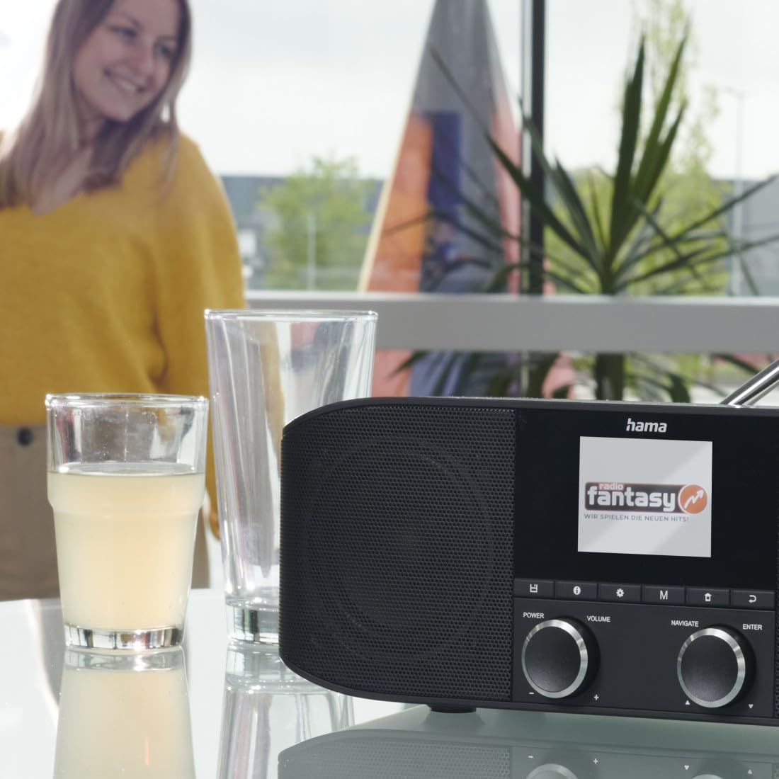 hama-dab-radio-dr1410bt-mit-bluetooth-digitalradio-wecker-farbdisplay-schwarz image 8