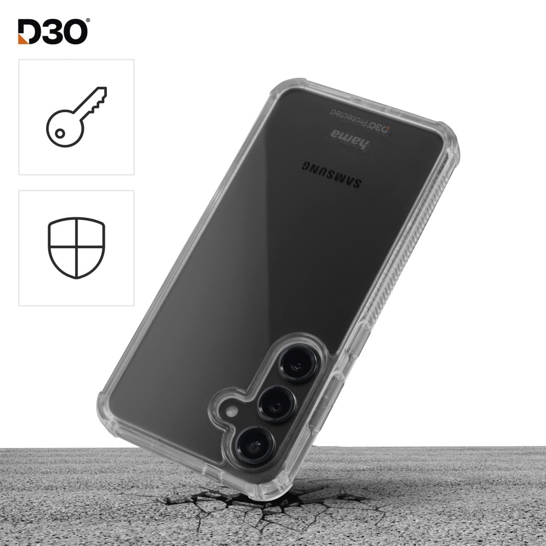 hama-extreme-protect-handyh-lle-f-r-samsung-galaxy-s24-fe-d3o-bumper-transparent image 2