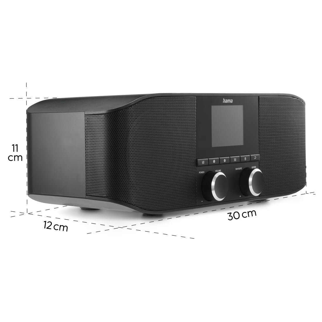 hama-dab-radio-dr1410bt-mit-bluetooth-digitalradio-wecker-farbdisplay-schwarz image 7