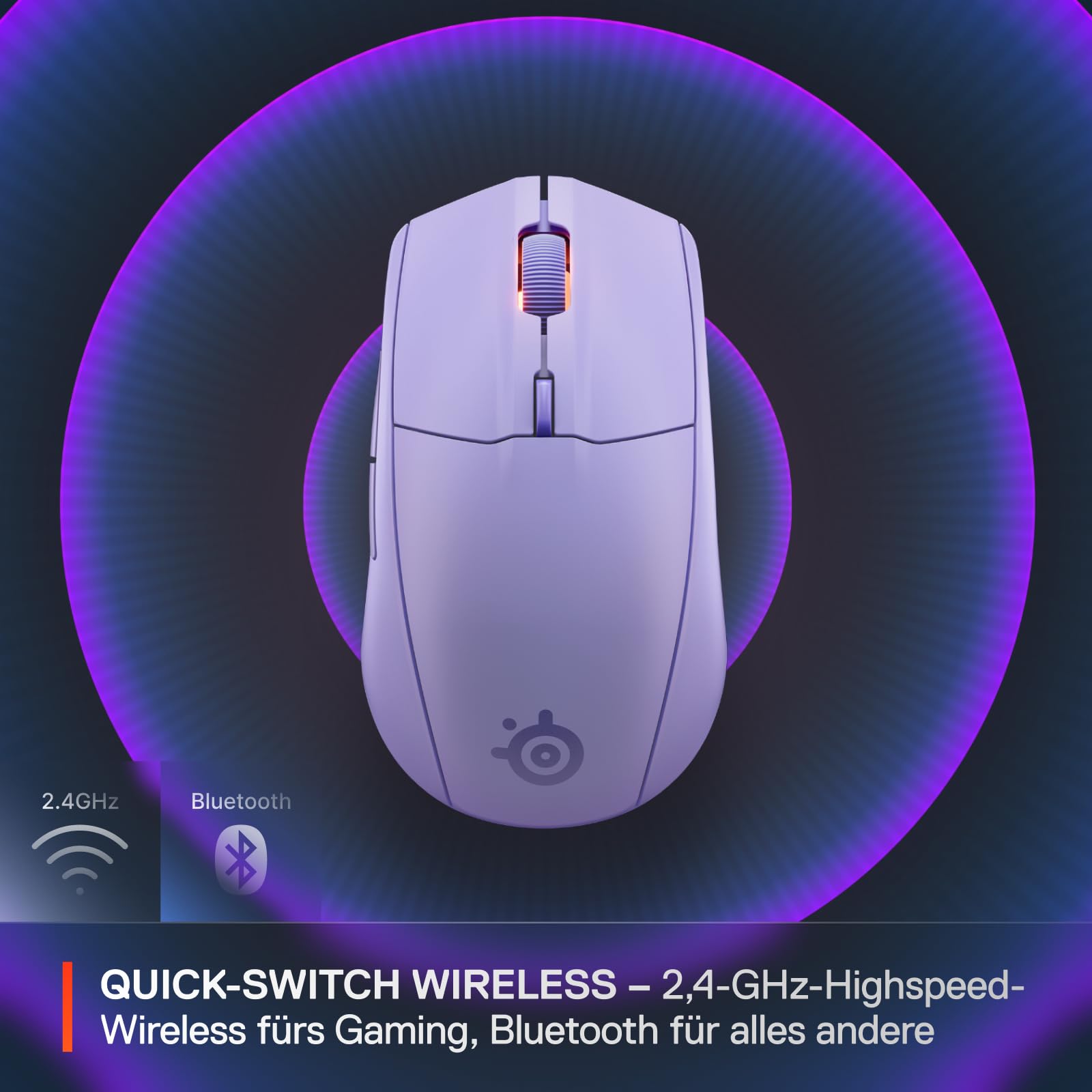steelseries-rival-3-wireless-gen-2-gaming-maus-18-000-dpi-bluetooth-2-4ghz-laven image 3