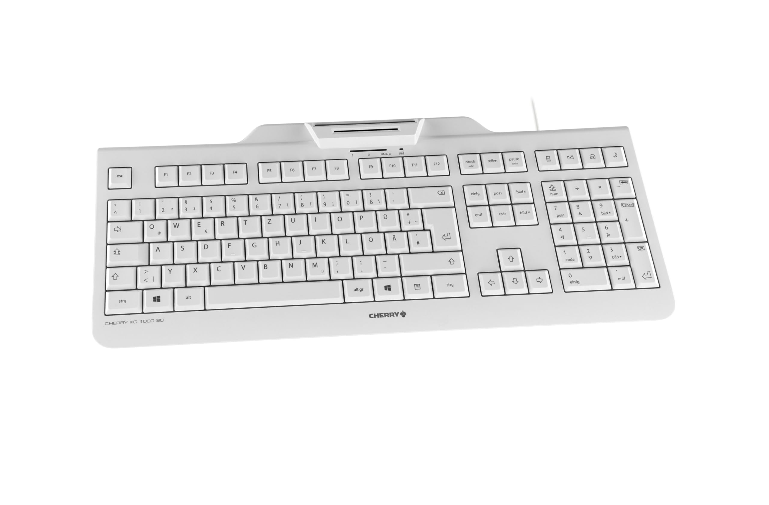 cherry-kc-1000-sc-security-tastatur-kabelgebunden-deutsch-qwertz-wei-mit-smartca image 3