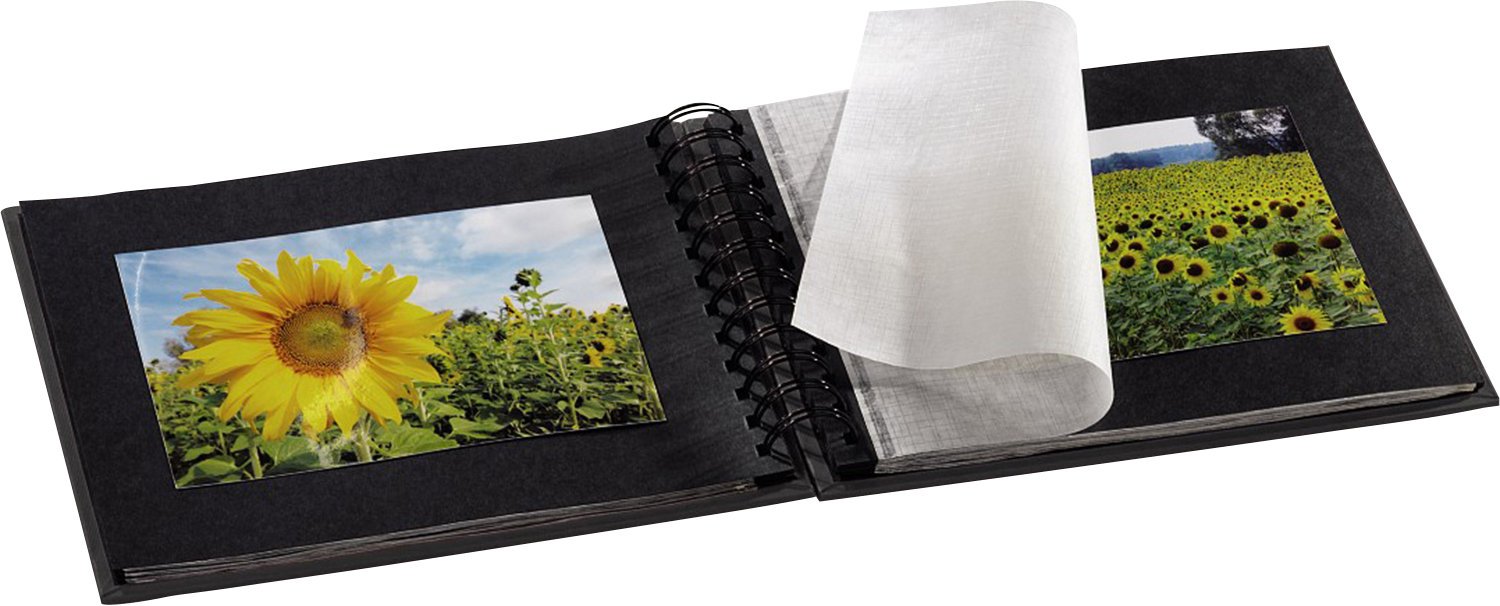 hama-fine-art-fotoalbum-28x24-cm-spiralalbum-50-schwarze-seiten-zum-einkleben-un image 4