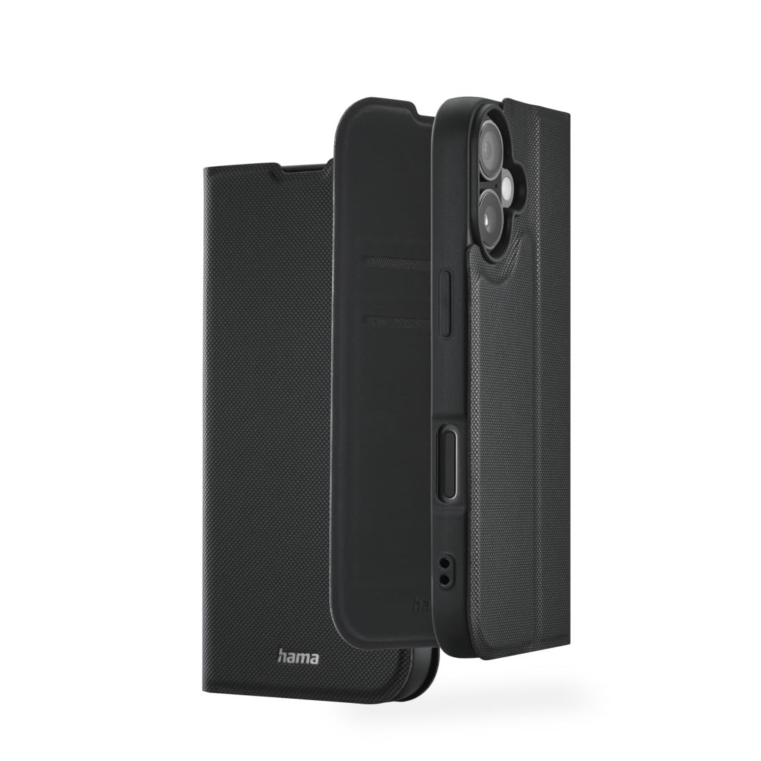 hama-daily-protect-handytasche-f-r-apple-iphone-17-schwarz-business-look-mit-mag image 1