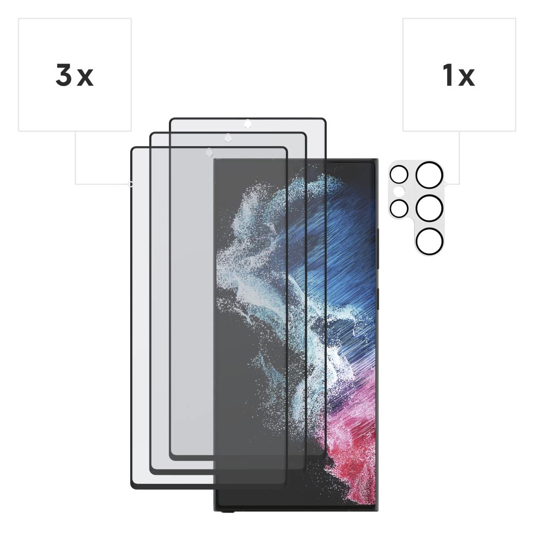 hama-schutzglas-set-f-r-samsung-galaxy-s23-ultra-3x-displayschutz-1x-kameraschut image 2