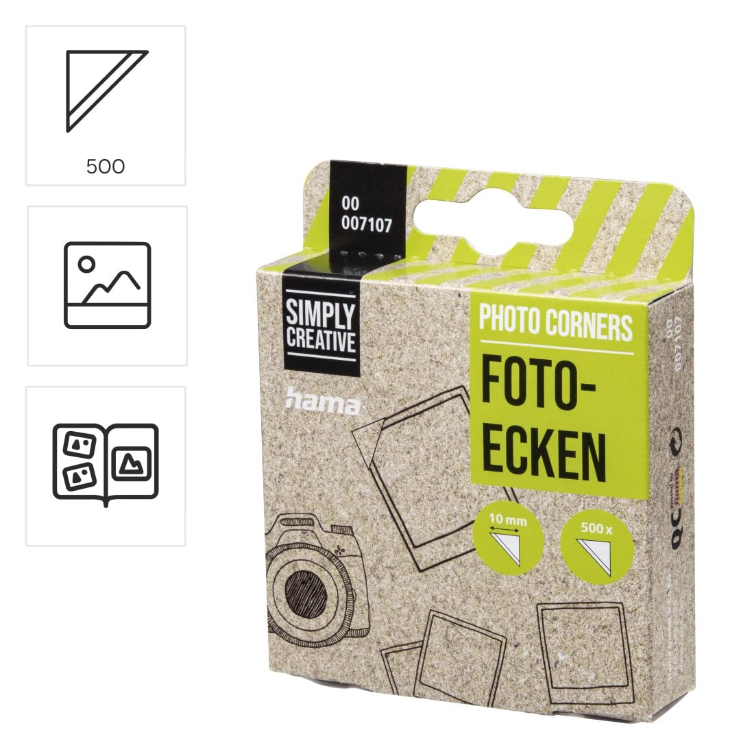 hama-fotoecken-500-st-ck-selbstklebend-transparent-10-mm image 2
