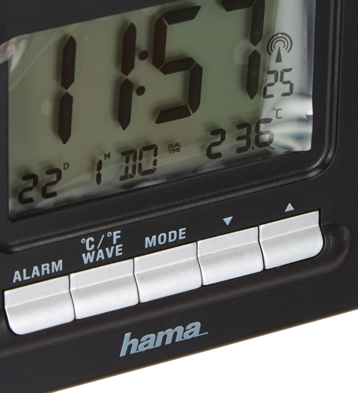hama-reise-funk-wecker-rc200-mit-thermometer-und-hintergrundbeleuchtung image 3