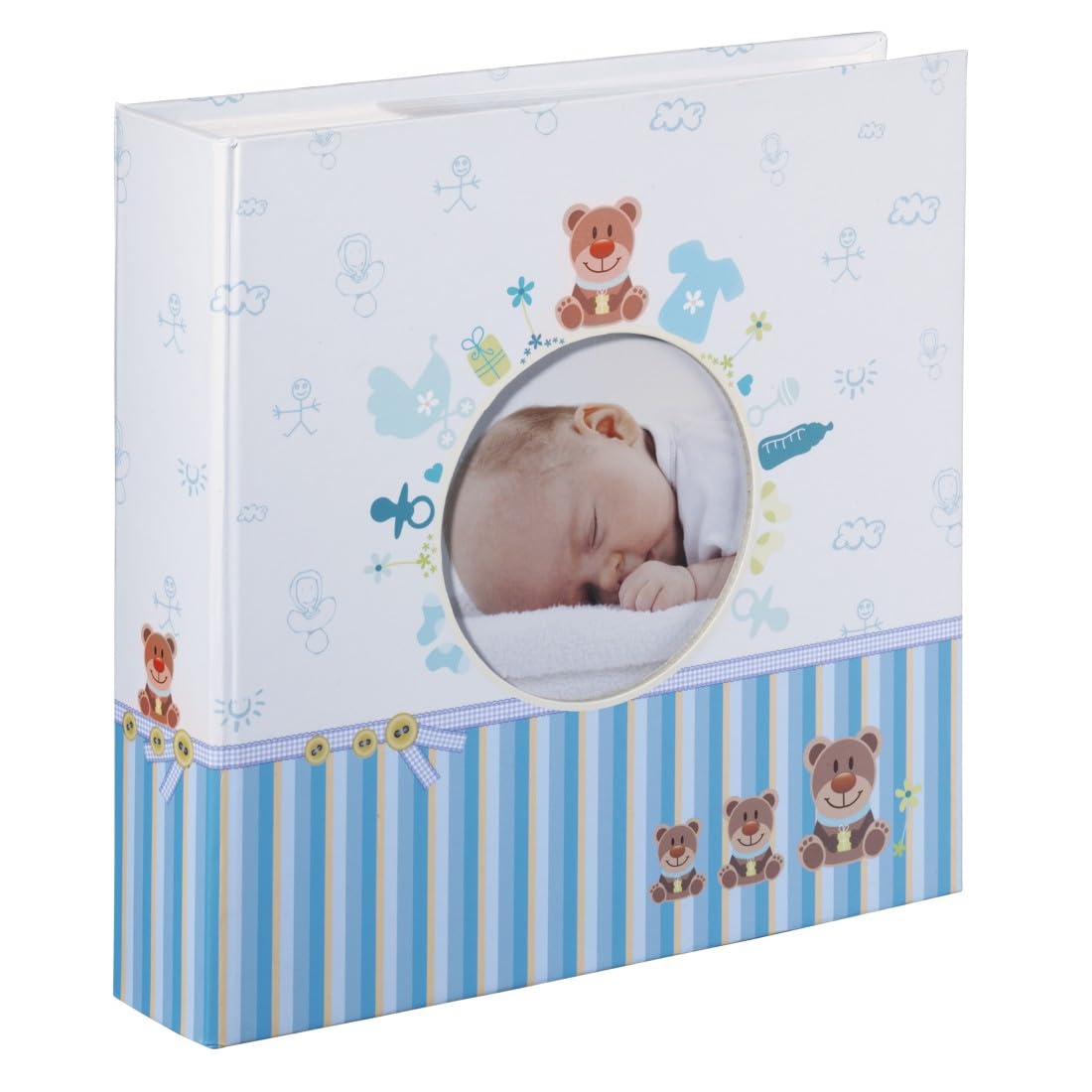 hama-babyalbum-tim-einsteckalbum-f-r-200-fotos-10x15-cm-kinderalbum-mit-beschrif image 1