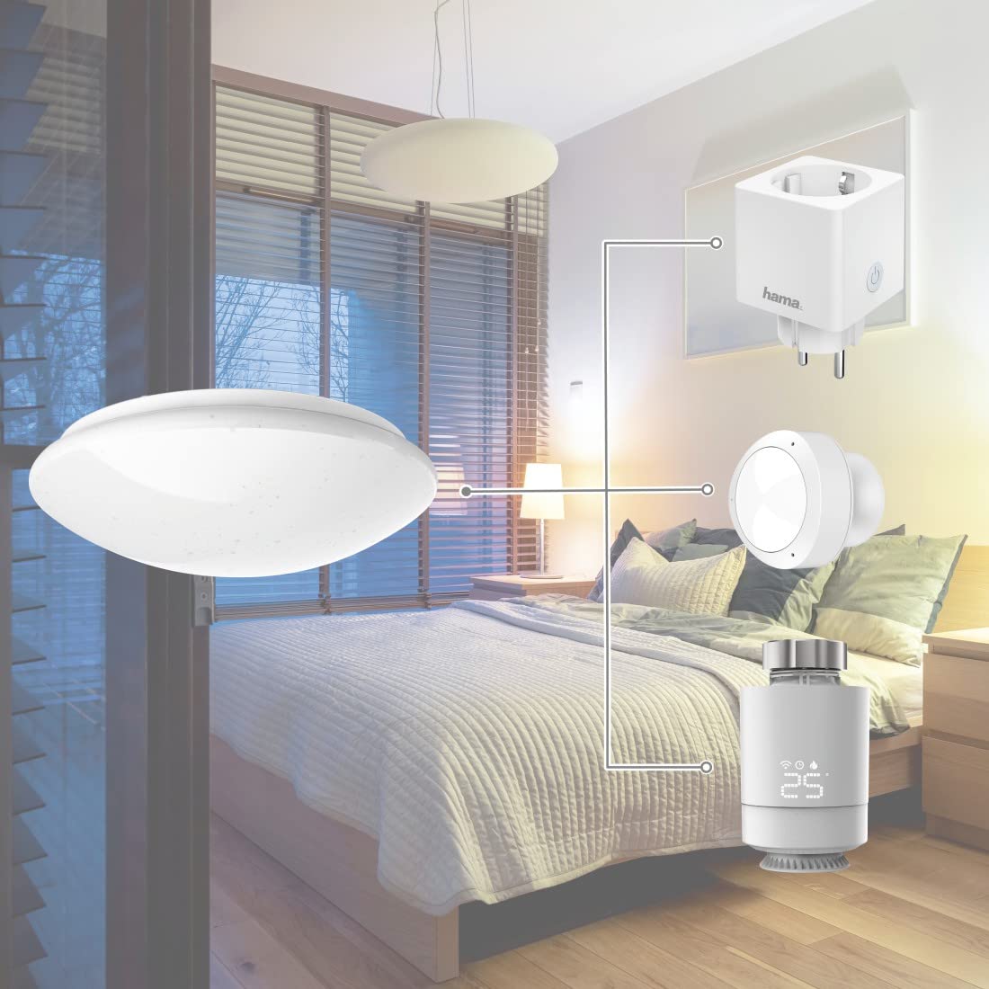 hama-led-deckenleuchte-wlan-dimmbar-per-app-und-sprachsteuerung-30cm-10w-1500-lu image 8